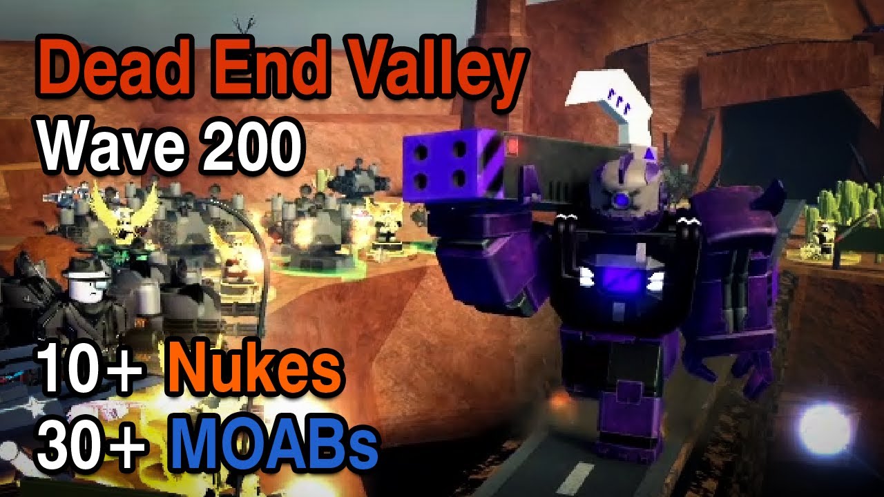 BEATING Wave 200 on DEAD END VALLEY | Tower Defense X