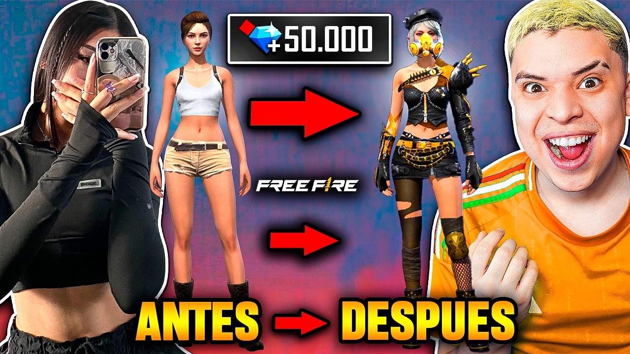 ¡SOPRENDO A MI AMIGA IARA RECARGANDOLE MUCHOS DIAMANTES Y SE VUELVE MILLONARIA *🤑* FREE FIRE