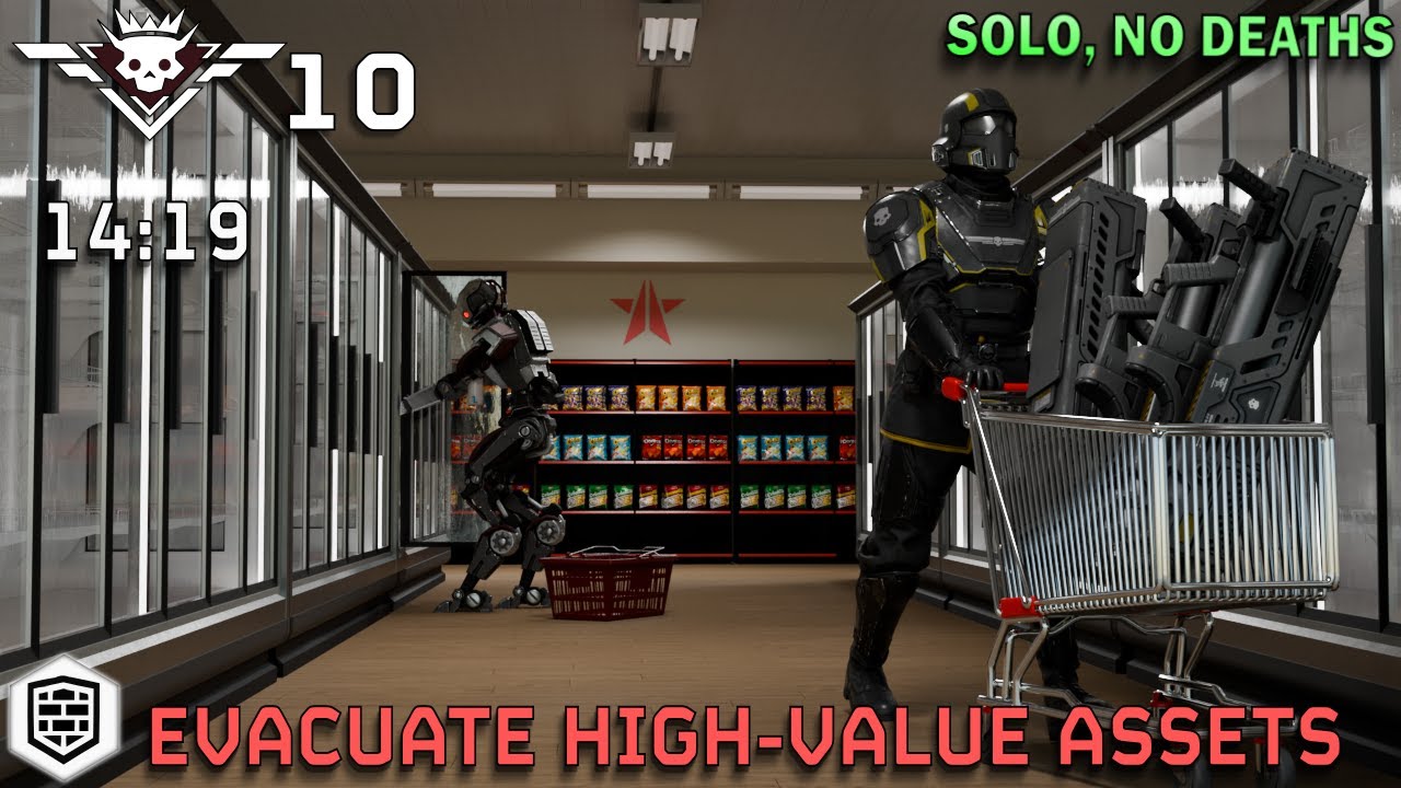 Solo Super Helldive | Evacuate High-Value Assets | No Deaths | Helldivers 2 Speedrun