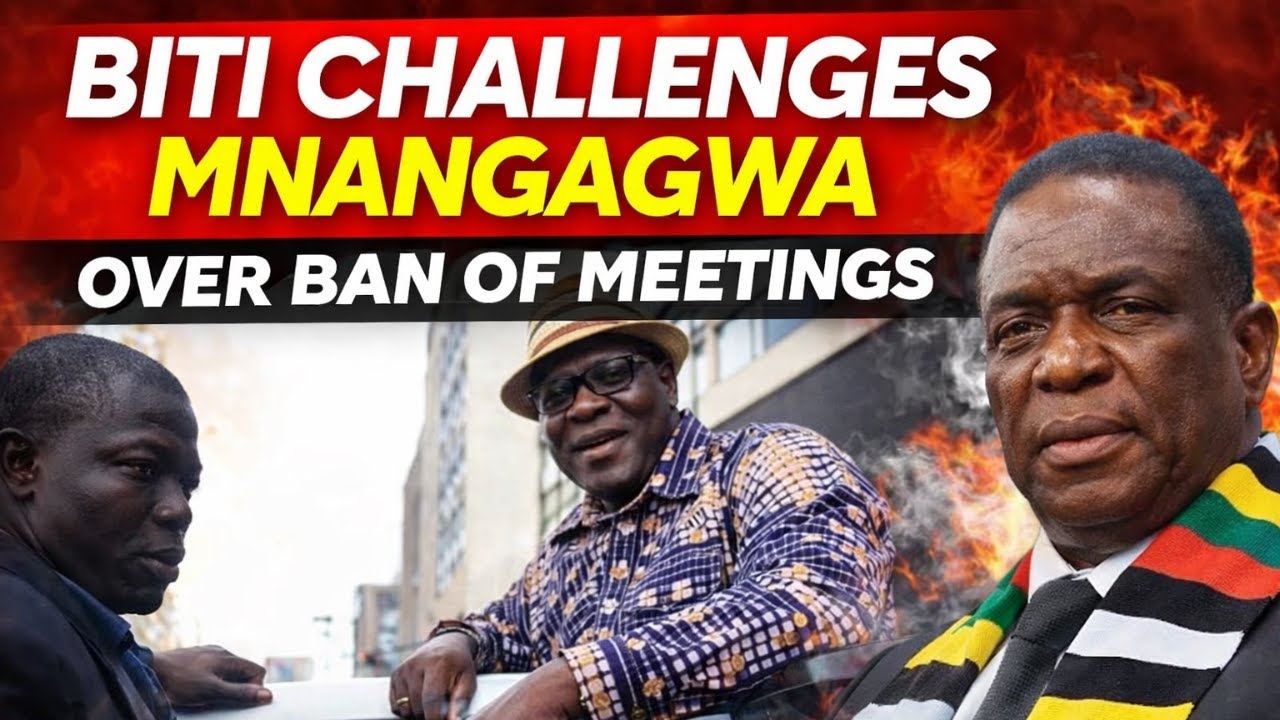 TENDAI BITI CHALLENGES MNANGAGWA OVER BAN OF PUBLIC GATHERINGS