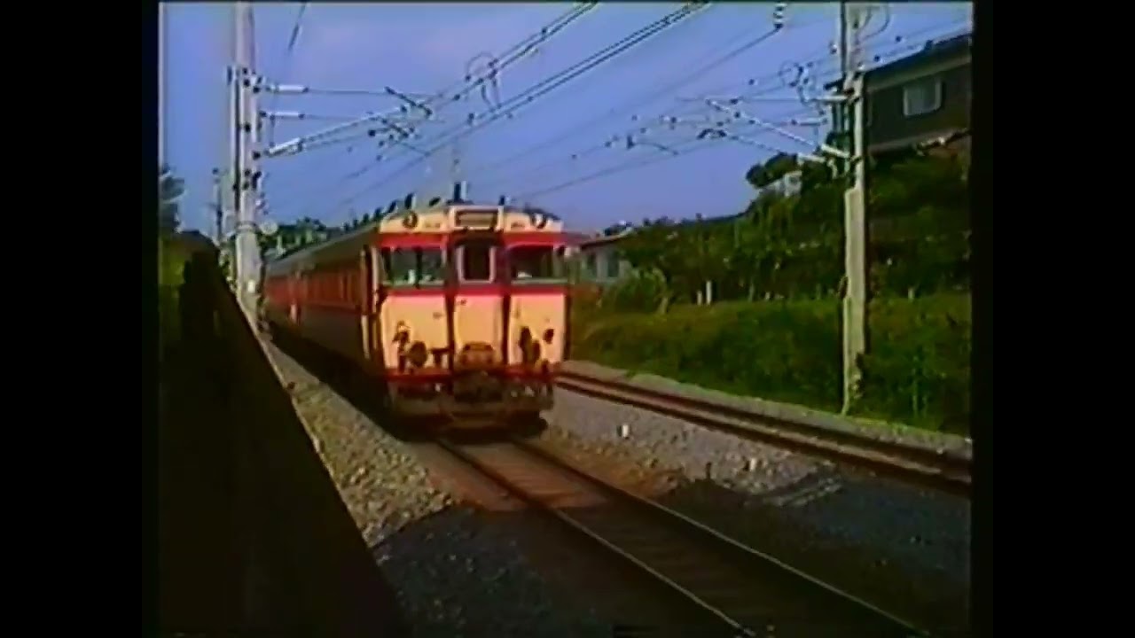 昭和63年頃の長崎本線普通列車。