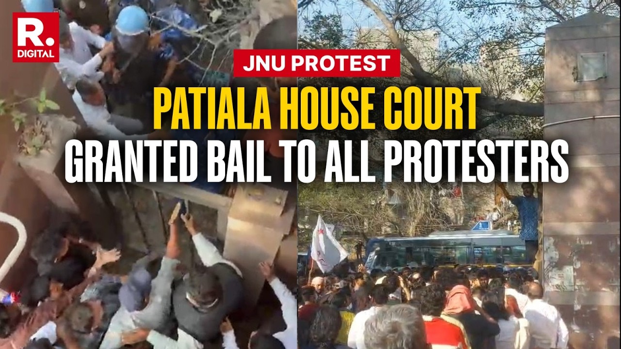 JNU Protest: Patiala House Court Granted Bail To 14 Protesters On A Personal Bond Of Rs 25,000