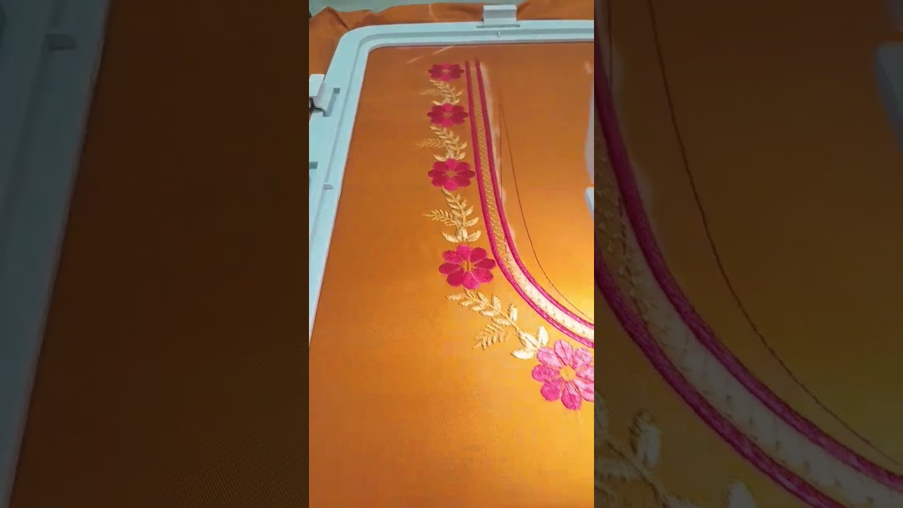 Usha Janome #550e #blouse design#embroidery machine