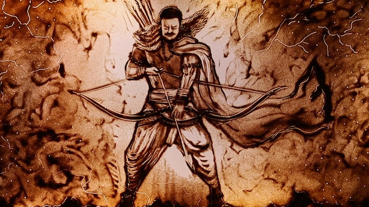 Adipurush (official video) Hindi | Sand art Trailer | Prabhas |  Sarvam Patel | Artist | Ramayana