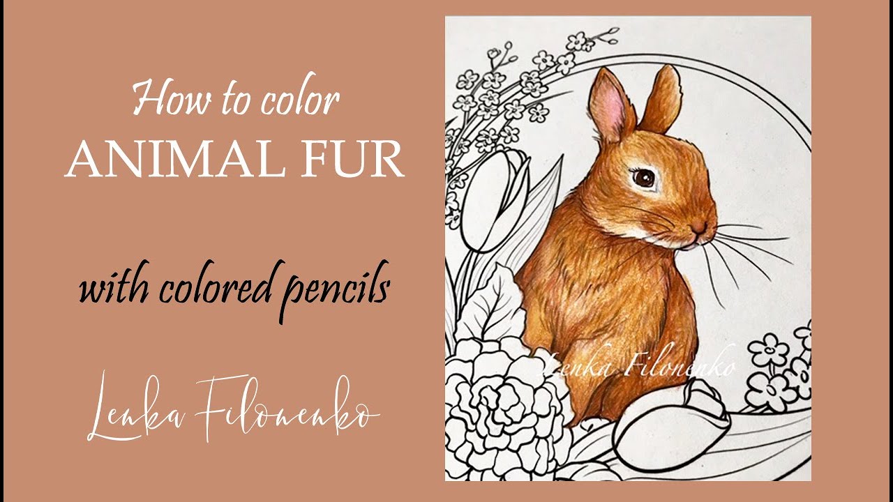 Coloring Fur with colored pencils