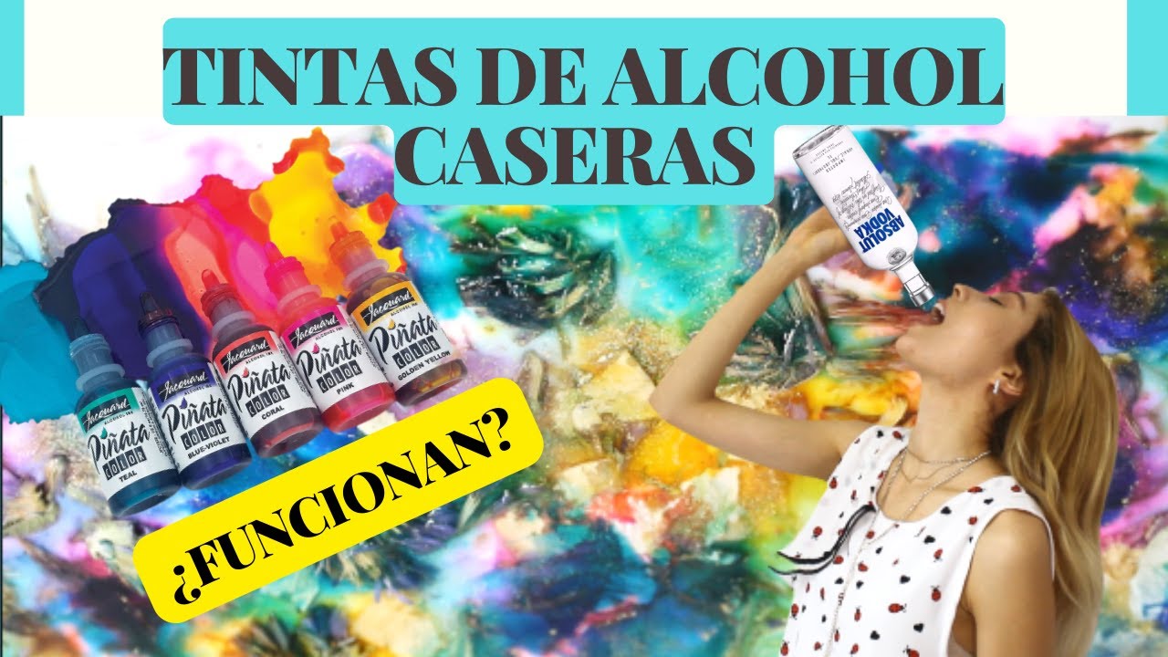 TUTORIAL ¿¡TINTAS DE ALCOHOL CASERAS?! ¿FUNCIONAN? COMERCIALES vs CASERAS DIY