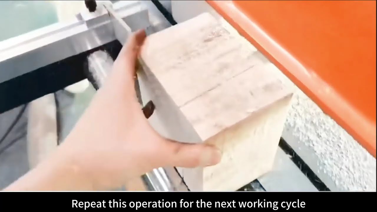 High-Efficiency Pneumatic Cross-Cutting Saw #CrossCuttingSaw #WoodCuttingSolutions