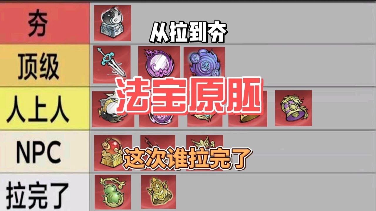 最强祖师从拉到夯系列，本命法宝篇！又拉完了？