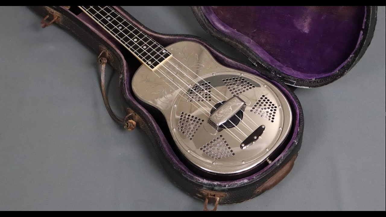 1932 Style 2 National German Silver Small Bodied Ukulele Resonator Reso Uke