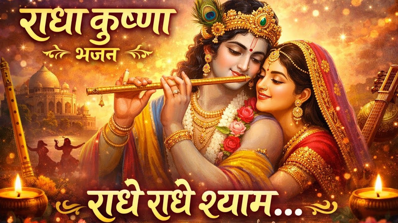 Radhe Radhe Shyam ❤️ | Beautiful Radha Krishna Bhajan | Soulful Krishna Bhakti Song