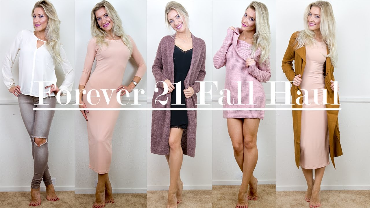 Forever 21 UNBOXING and TRY ON Fall HAUL|Fall haul 2016|Cozy clothing FASHION HAUL|Autumn haul