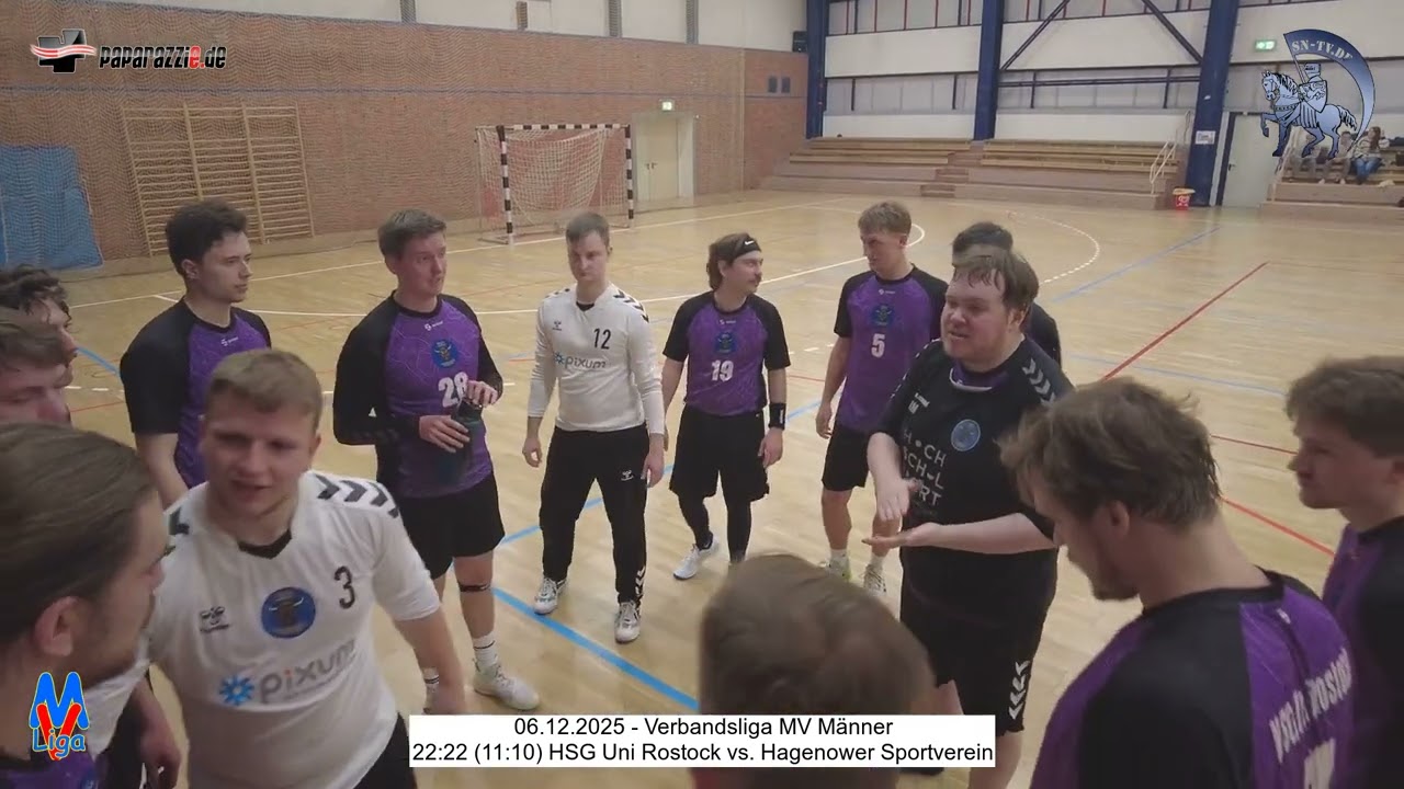 22:22 (11:10) HSG Uni Rostock vs. Hagenower Sportverein - 06.12.2025