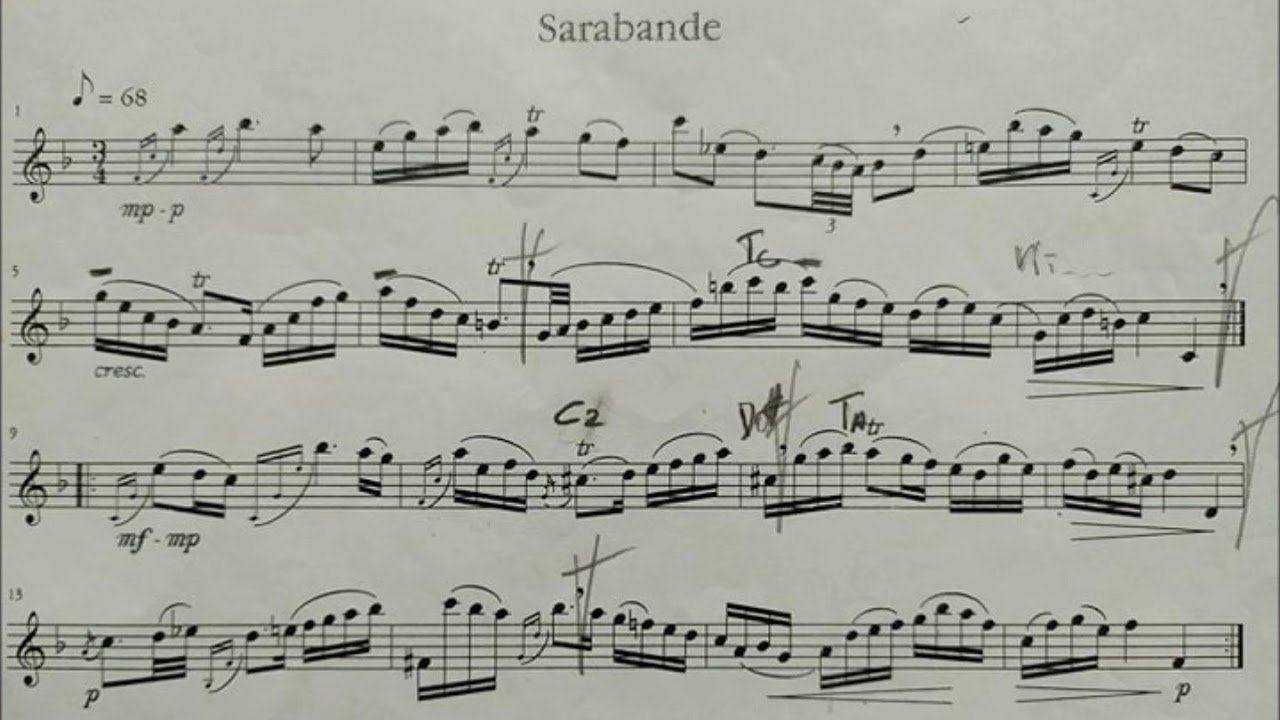 Siute No. 1 J.S.Bach - Sarabande