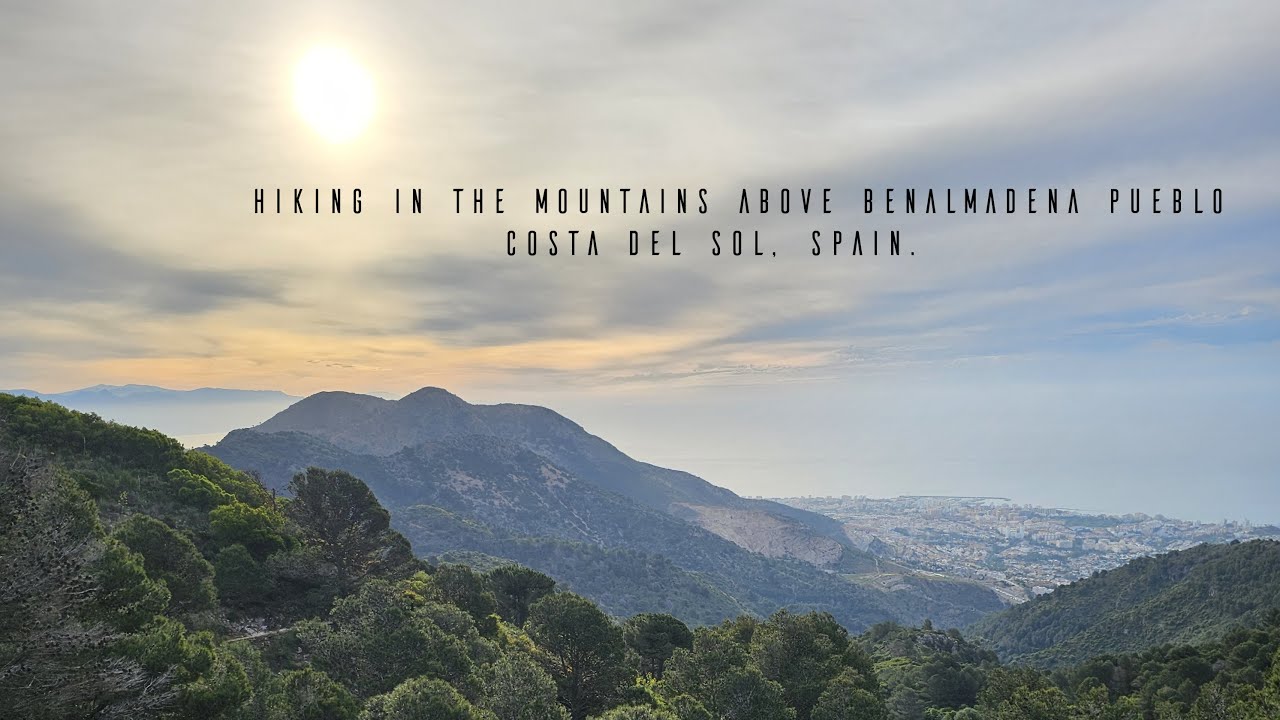 Hiking in the mountains above Benalmadena Pueblo, Costa Del Sol, Spain.