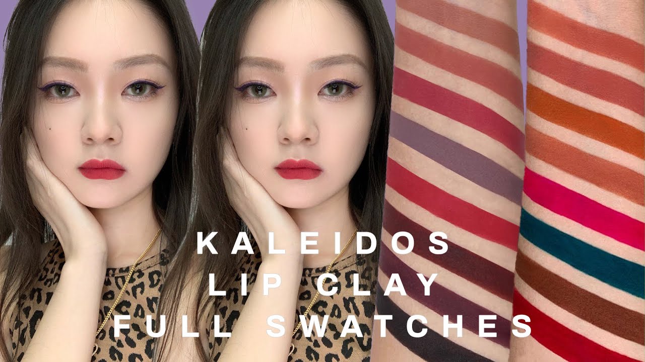 Kaleidos Makeup Cloud Lab Lip Clay Full Swatches!!!