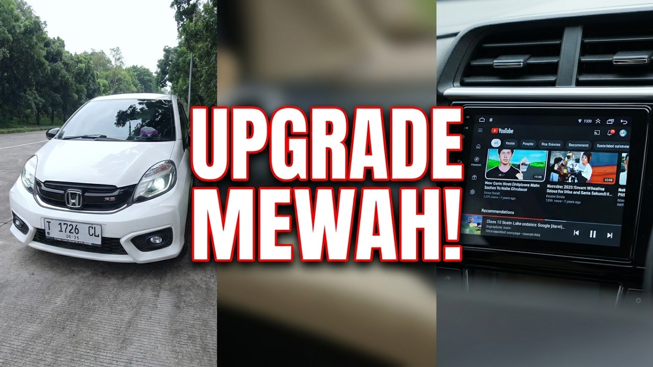 Honda Brio upgrade head unit android 9 inch