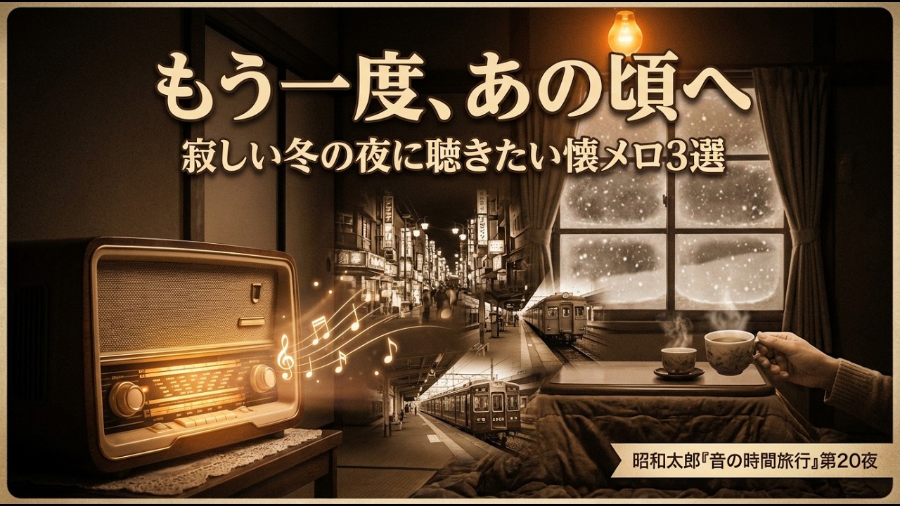 涙が溢れて止まらない…「もう一度、あの頃へ」寂しい冬の夜に聴きたい昭和の懐メロ3選。亡き父母と故郷を想う、心温まる歌声【音の時間旅行】