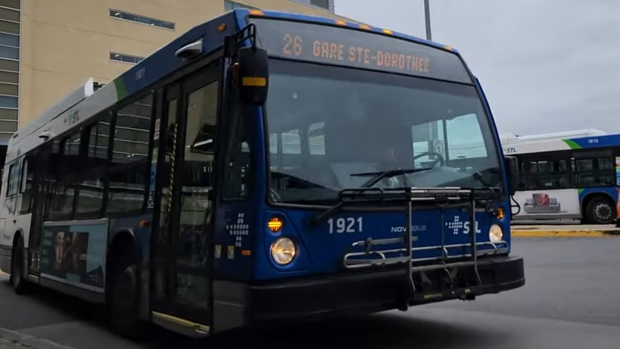 🚍 Laval STL bus ride on the 26 route west from Montmorency metro station to Notre-Dame / 101st Ave