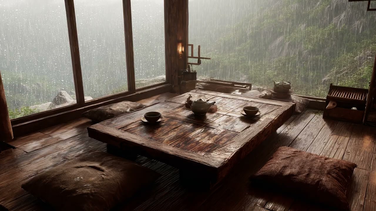 3 Hours Soft Rain & Piano 🌧️ Quiet Night for Deep Sleep