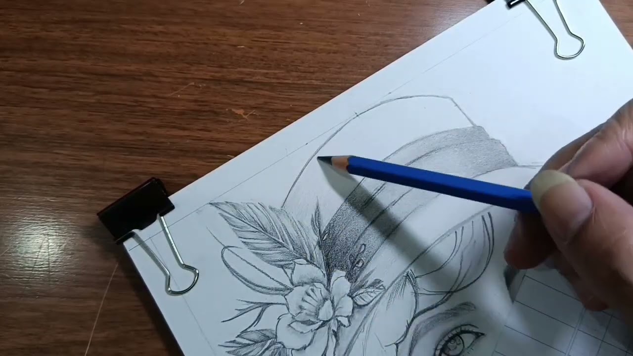 Vẽ Gái xinh Al p1, art, drawing, painting, portrait, sketch 