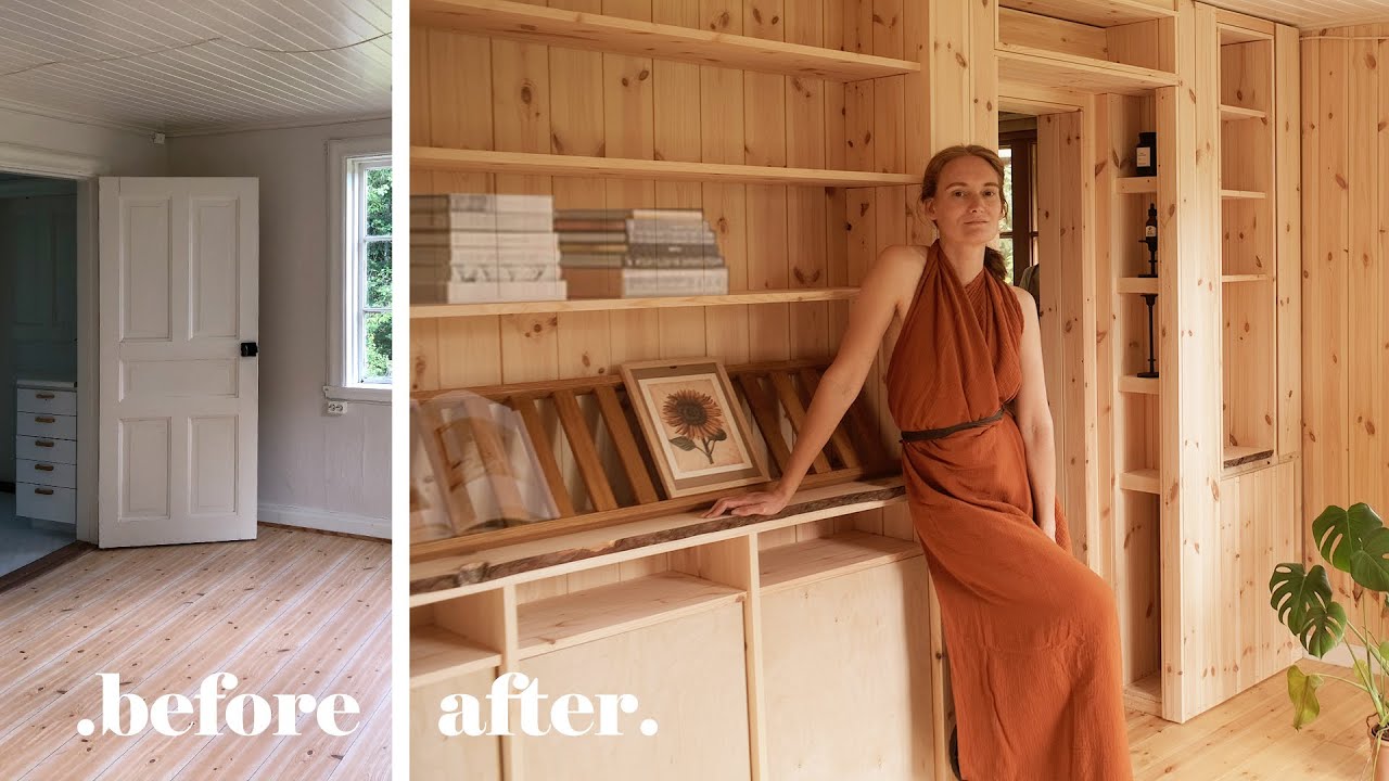 Building a minimalist library wall for my Nordic cabin (Story 62)