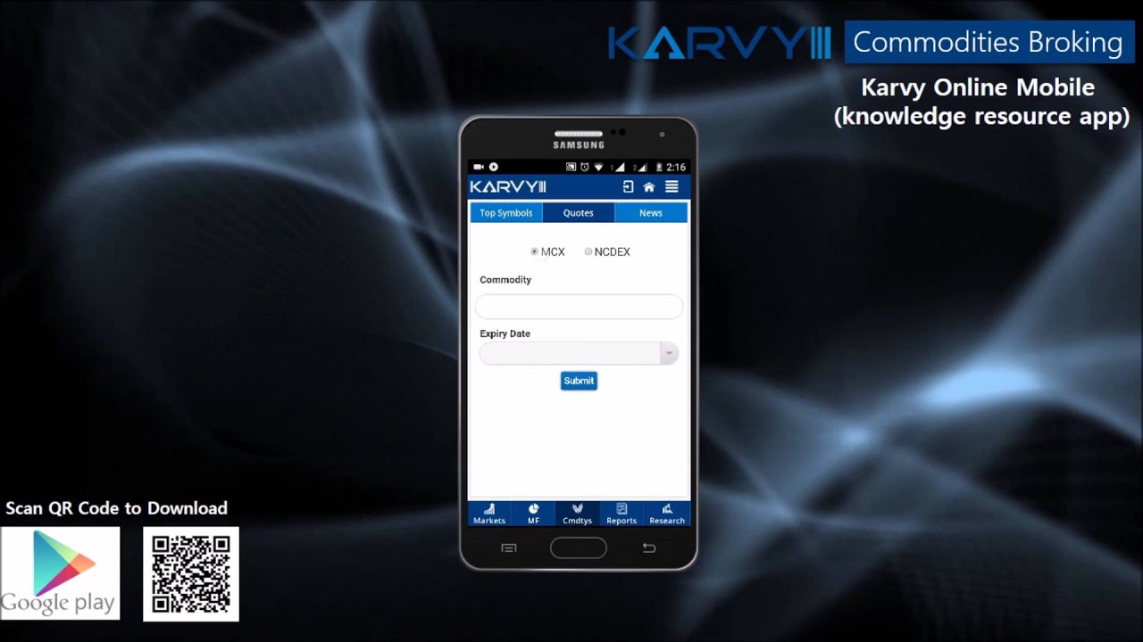 Karvy Mobile Apps for Trading V3