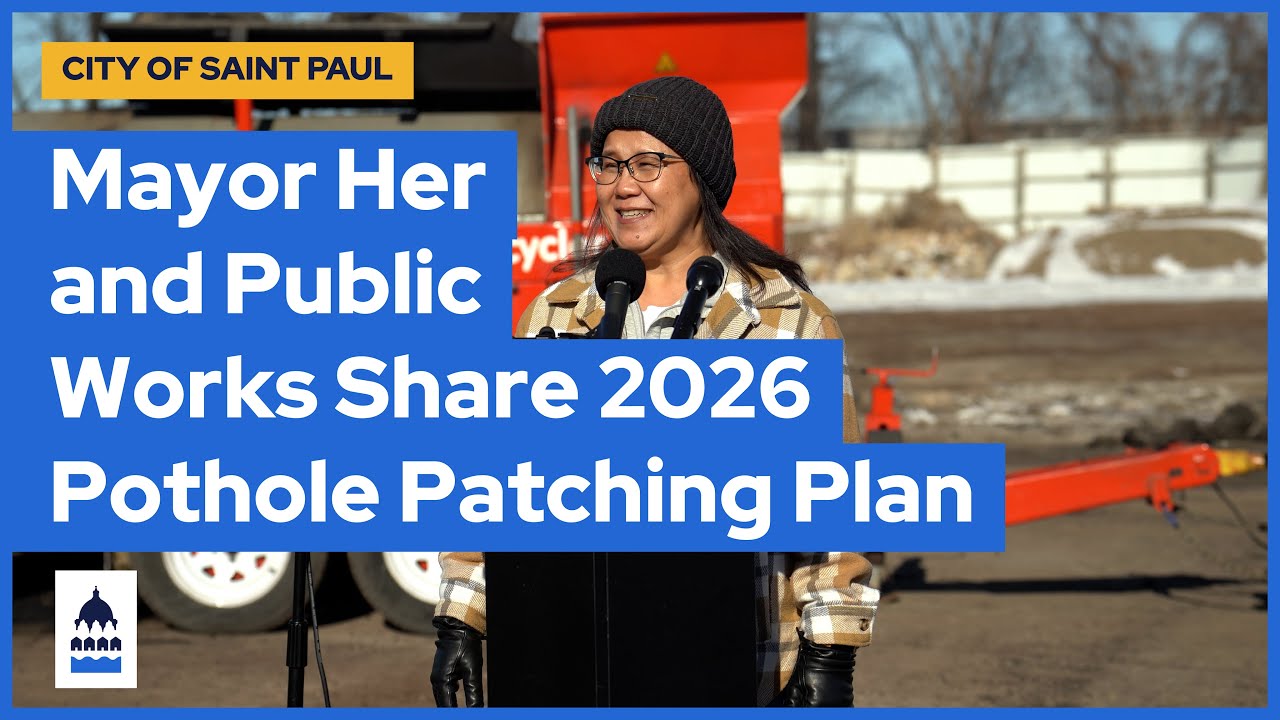 Mayor Her and Public Works Demonstrate New Equipment and Share 2026 Pothole Patching Plan