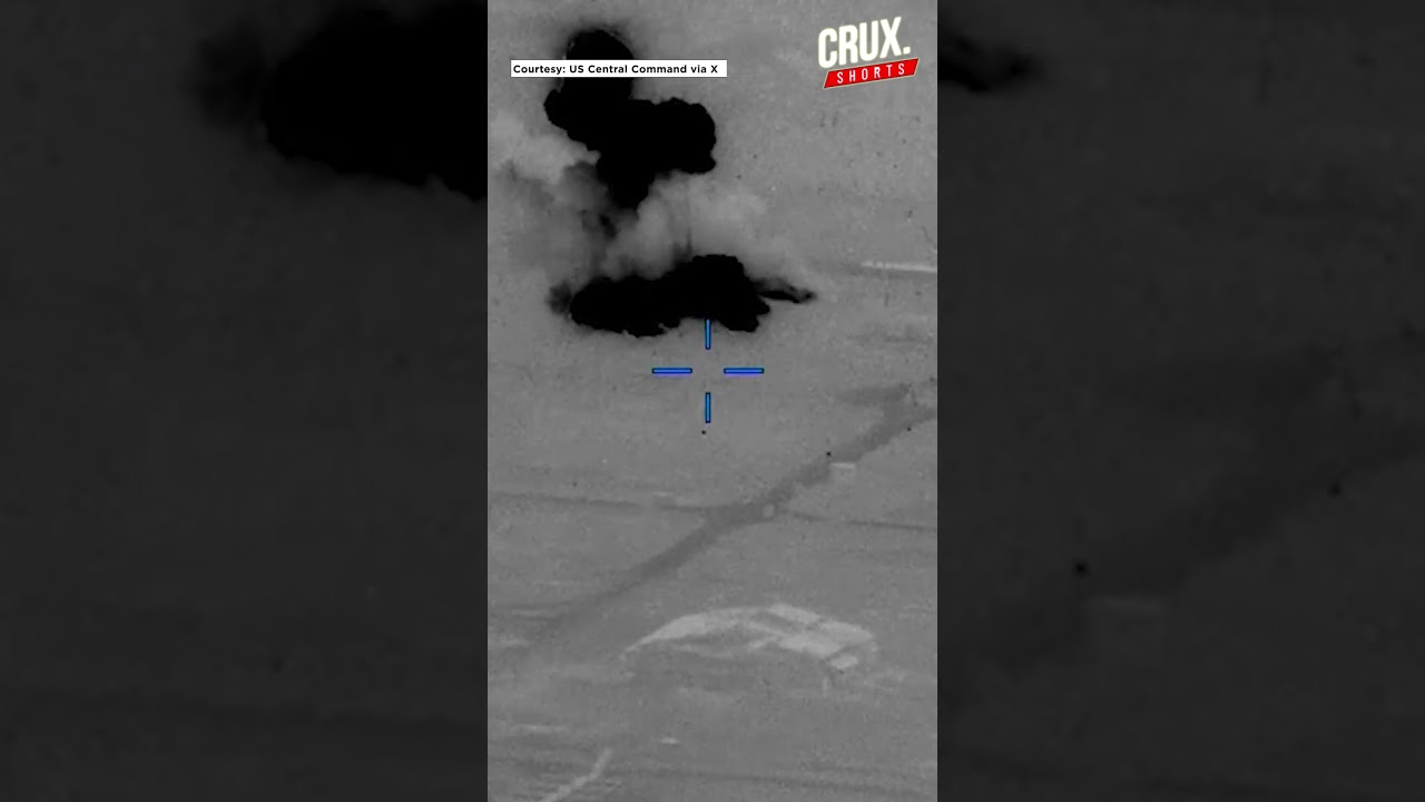 US Military Releases Video Of Strikes On Iran After Attack On Cargo Ship