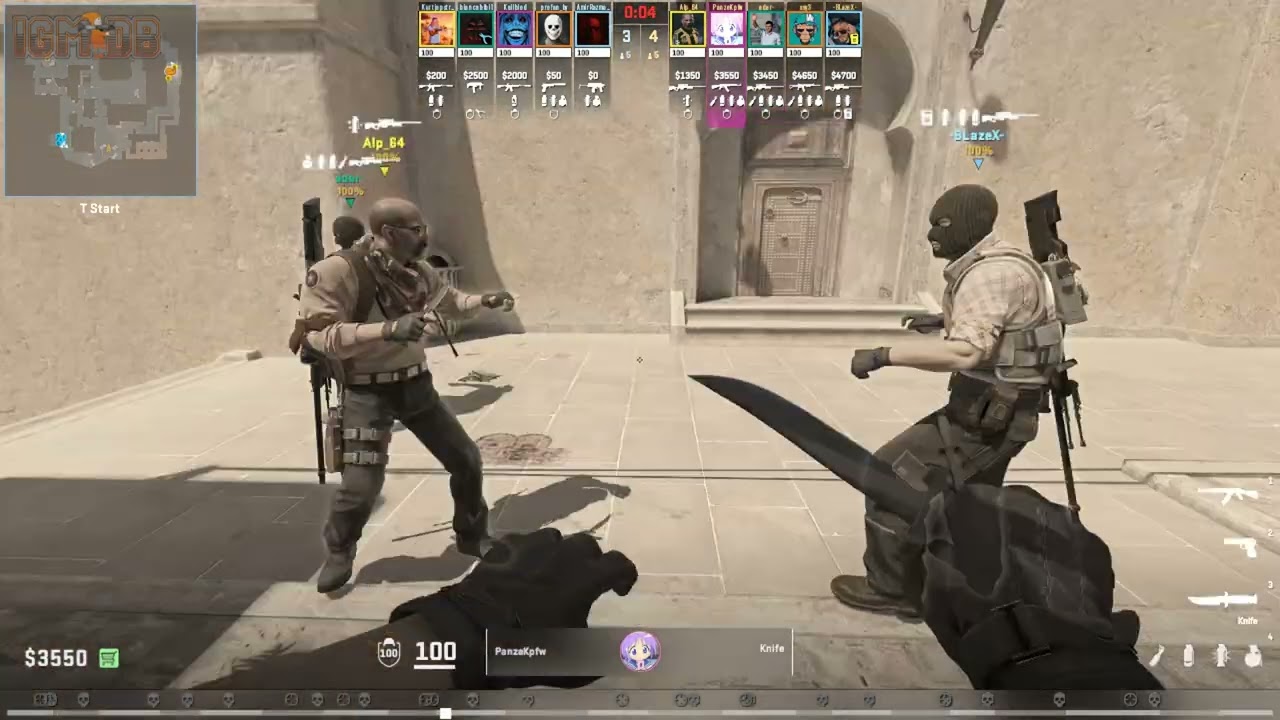 Counter-Strike 2: FACEIT - ELO 792 - de_mirage - Worst K/D Analysis