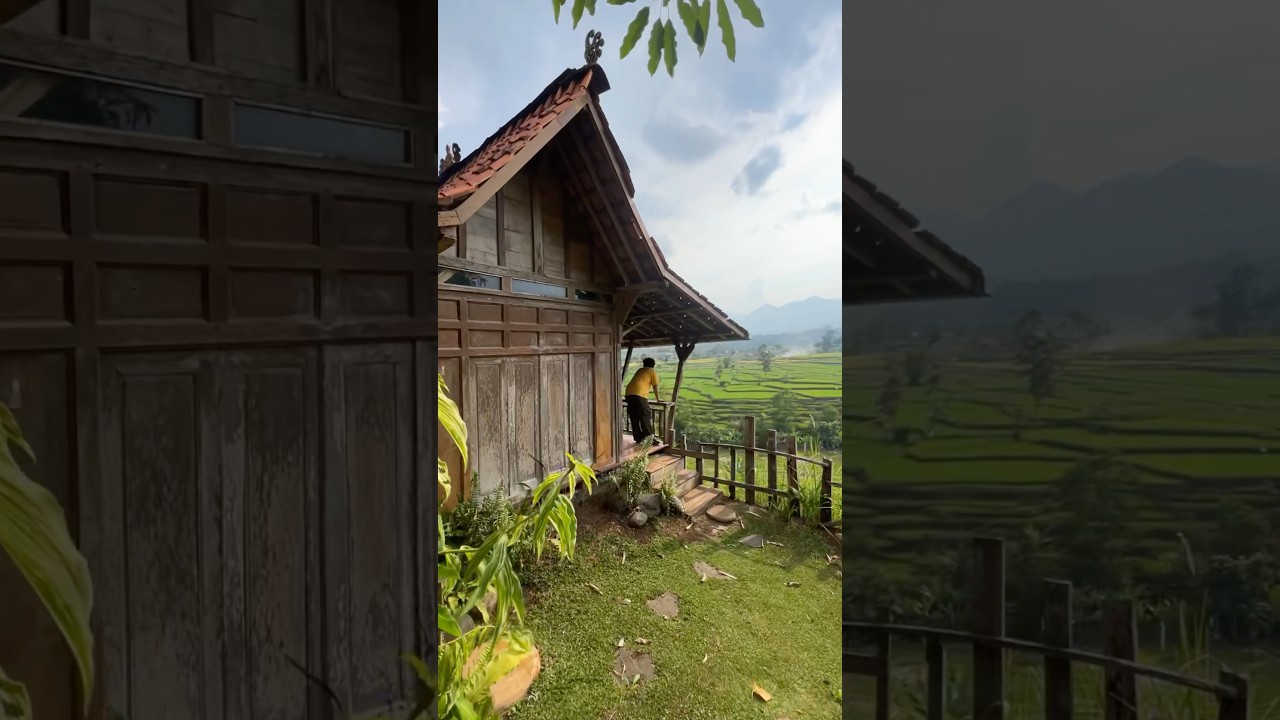 Sumpah pemandangan di rumah ini indah banget #suasanapedesan #bumikayu #hidupdidesa #pedesaansunda