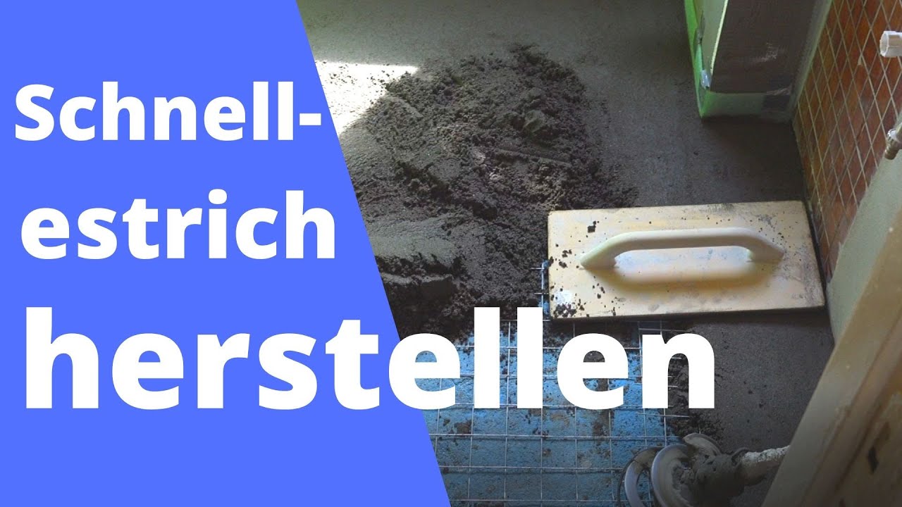 Schnellestrich   Estrich im Bad