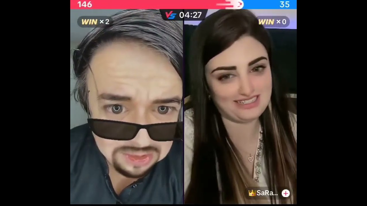 Waseem bangash awr sara new tiktok live video
