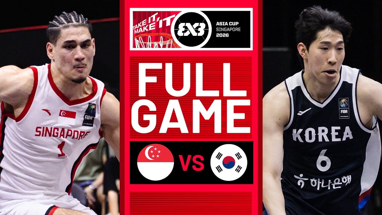 Singapore 🇸🇬 vs Republic of Korea 🇰🇷 | Men | Full Game | FIBA 3x3 Asia Cup 2026 | #3x3Basketball