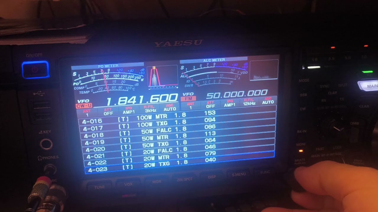 FTDX 101MP SERVICE MENU.   Hidden Menu Service.