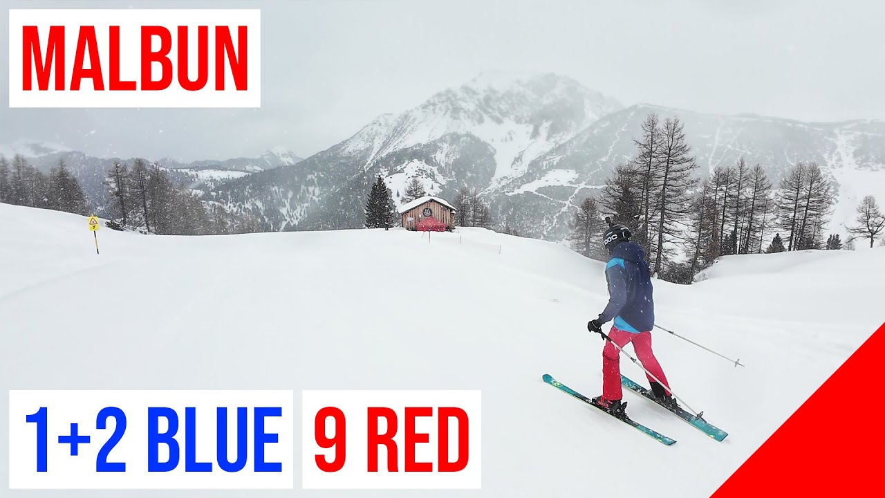 Malbun Liechtenstein, 1+2 🔵 BLUE + 9 🔴 RED (Täli - Malbun) #2 🇨🇭
