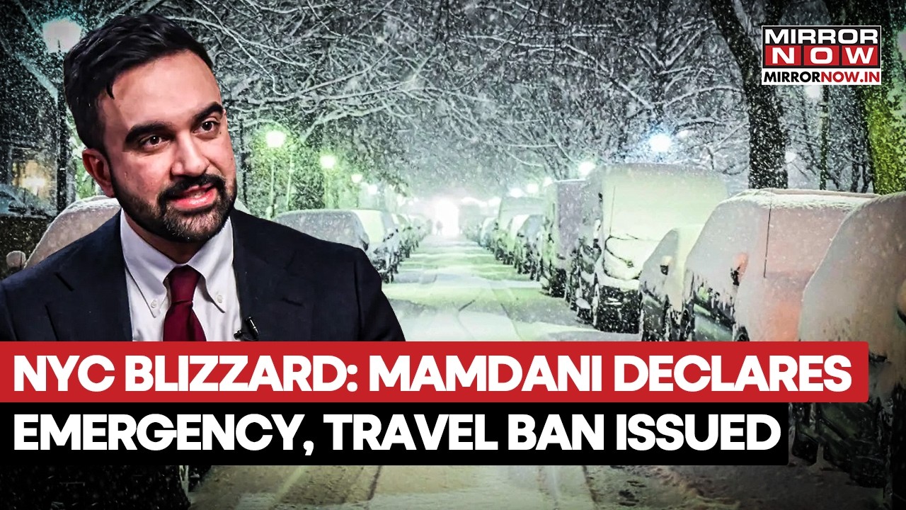 New York Blizzard: Mamdani Declares Emergency, Travel Ban Issued As US Braces For Massive Snow Storm