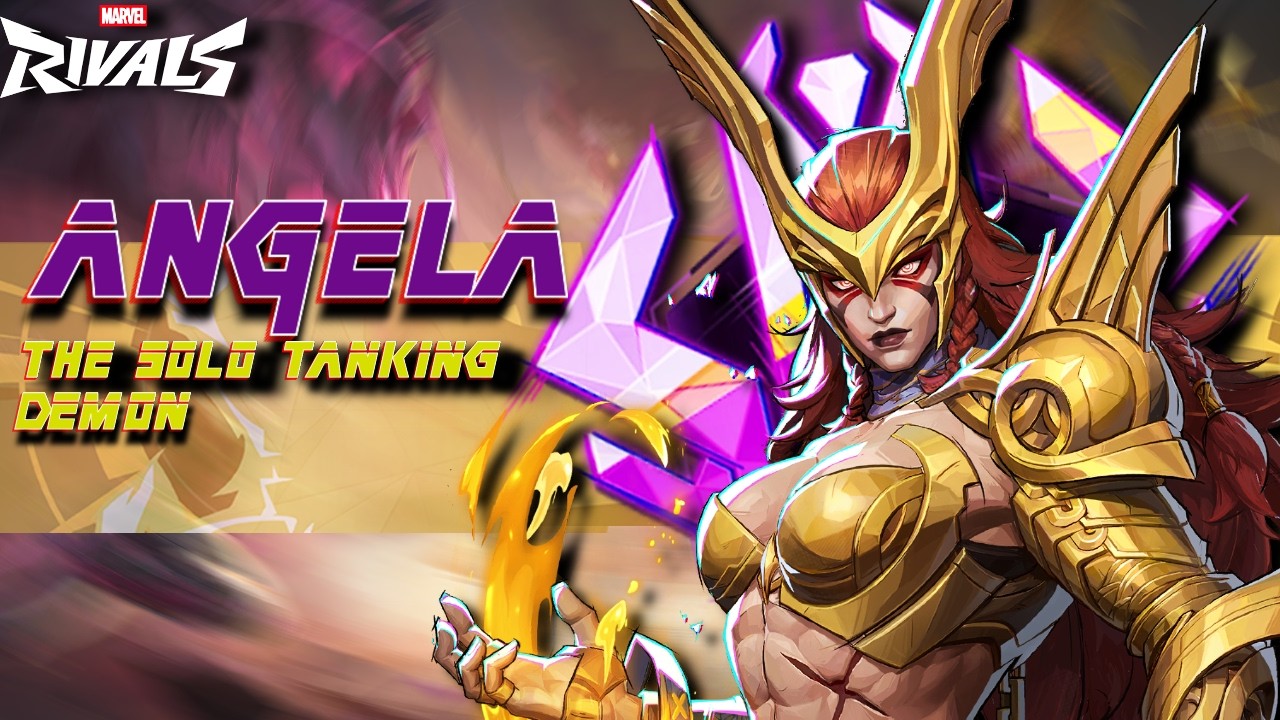 ANGELA SOLO TANK: Why You’re Playing Her WRONG in Marvel Rivals ⚔️ #marvelrivals #angela