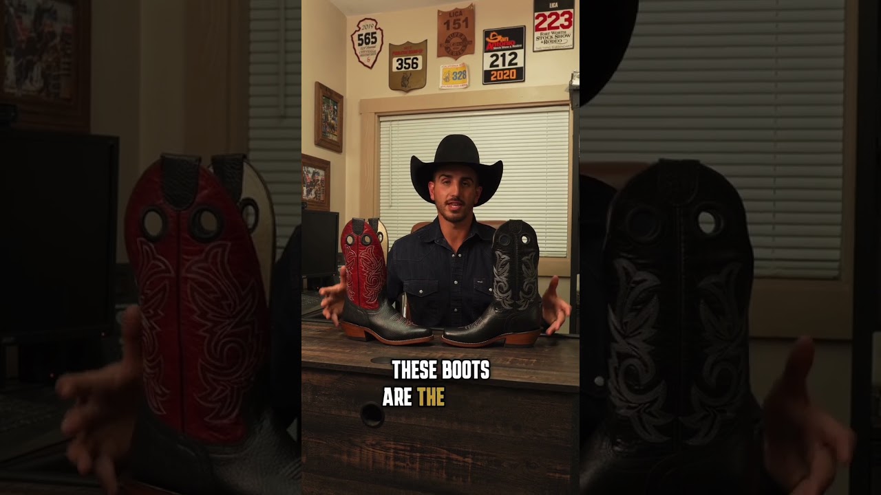 Beastmaster Bronc Boot vs Roughstock Boot #shortsviral #shorts #cowboyboots #cowboy #rodeo
