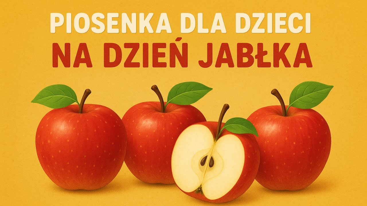 Różne jabłka dziś poznamy 🍎🍏 Dzień jabłka - piosenka dla dzieci