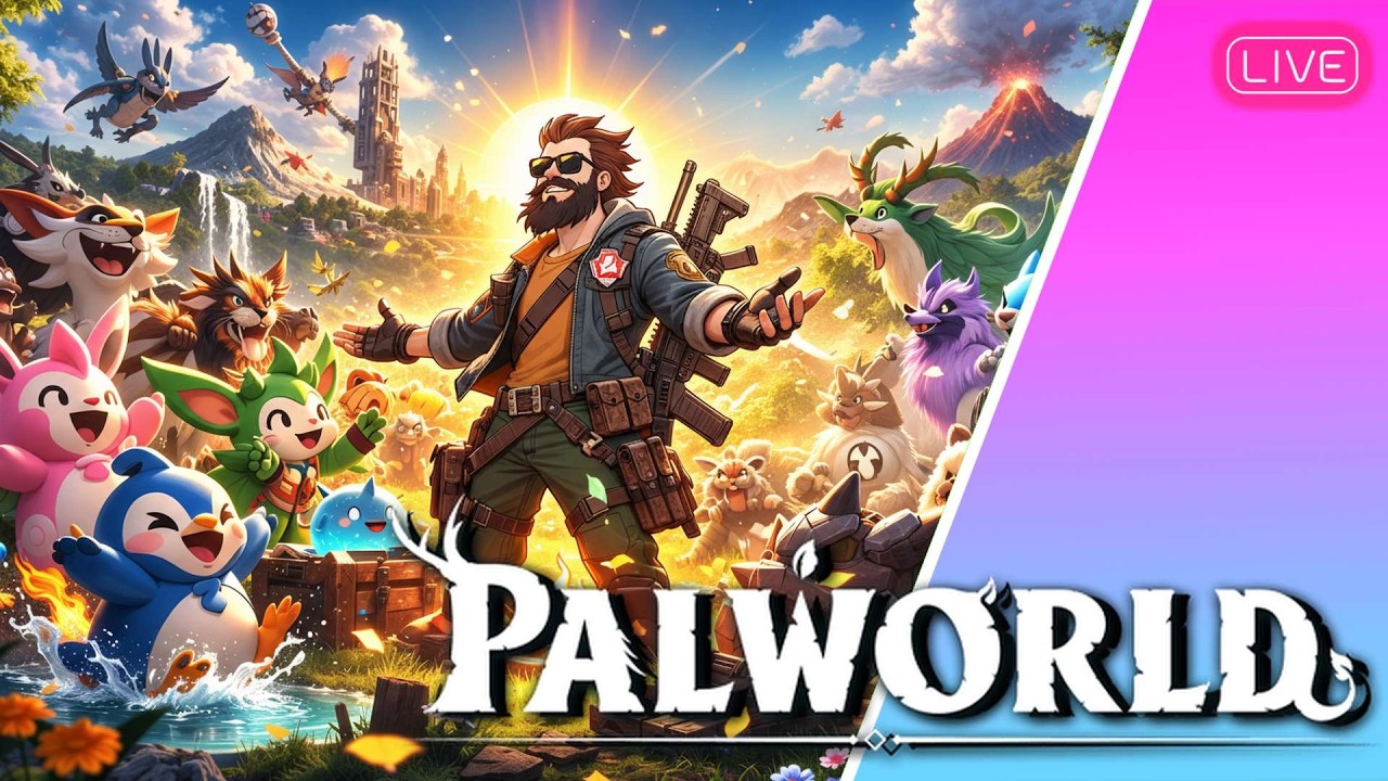 Palworld LIVE 🔴 | First Stream Back – Reconnecting With Our Pals (Internet Fixed!)