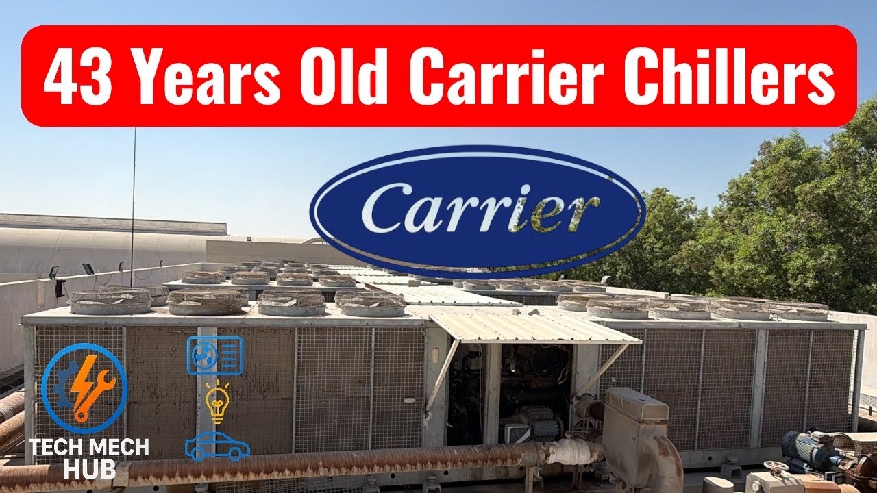 Vintage HVAC Engineering: 43 Years Old Carrier Chiller Visit | Tech Mech Hub