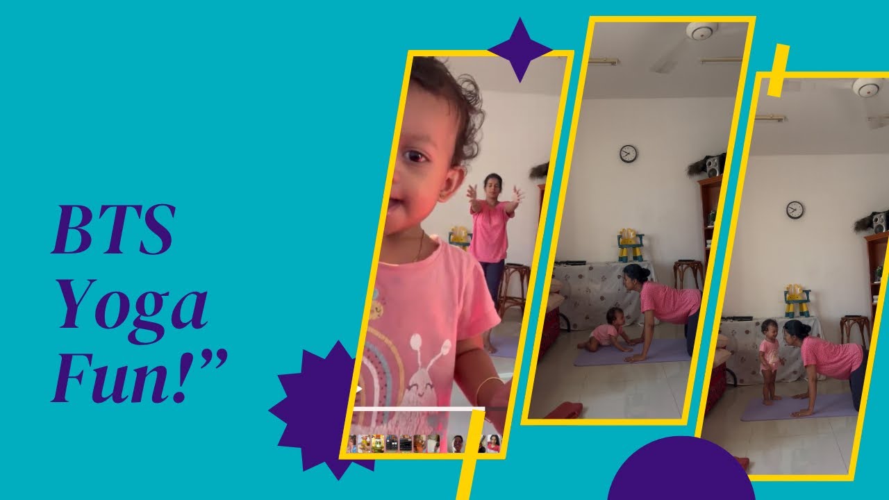 “BTS Yoga Fun 😍 | Little Ekaa Joins My Session | Ekaasworld1111” 🧿 