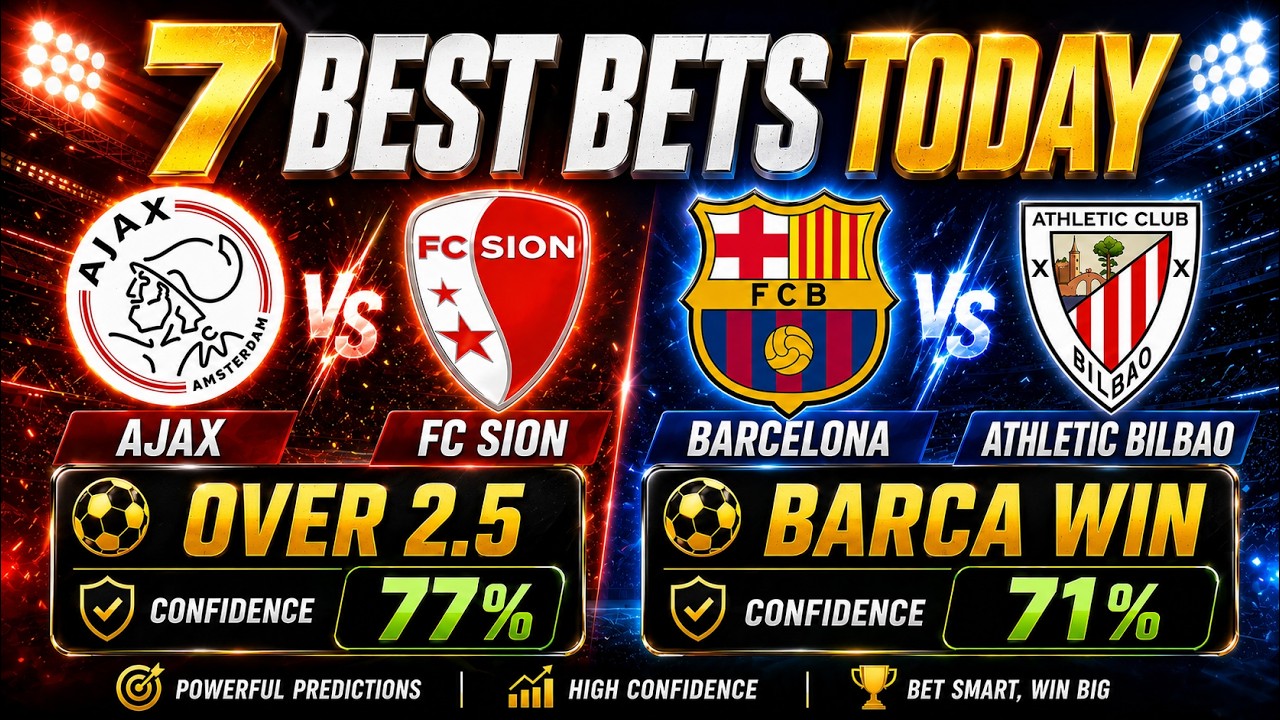 Football Predictions Today | 7 Best Bets & Soccer Predictions ⚽ 5/7 WON Yesterday