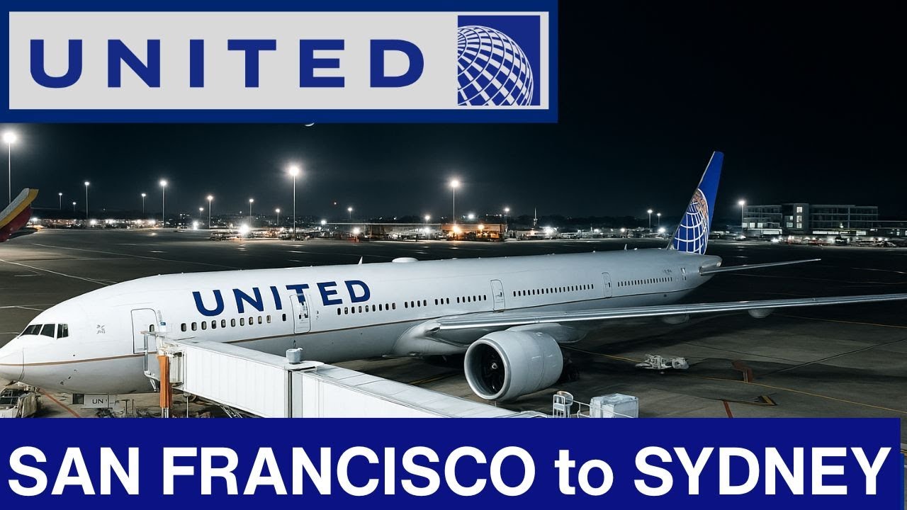 (4K) San Francisco to Sydney | TRIP REPORT | United Airlines UA 863 Boeing 777-300ER in Economy