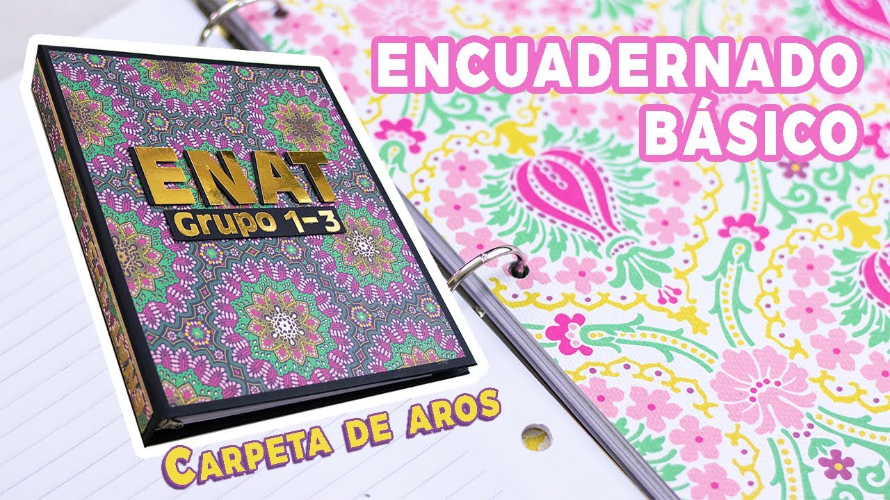 Cómo hacer una CARPETA ESCOLAR de argollas | Encuadernado básico | Estructura FÁCIL ✂