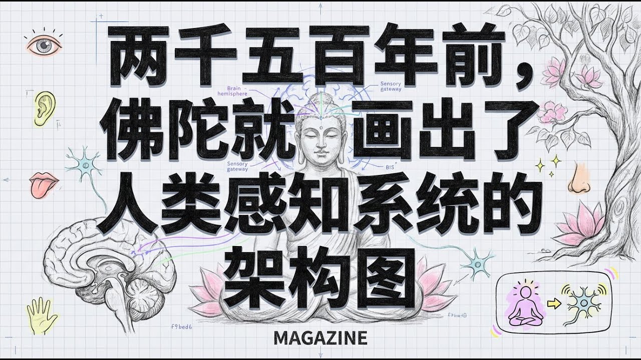 人类感知系统架构图 | 佛学与神经科学的惊人撞车 | 王利杰频道