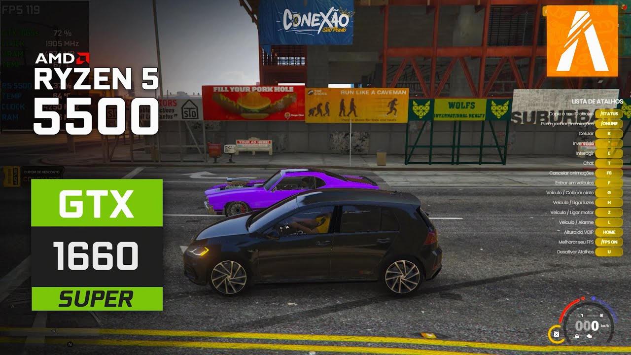 GTA RP : Ryzen 5 5500 | GTX 1660 Super