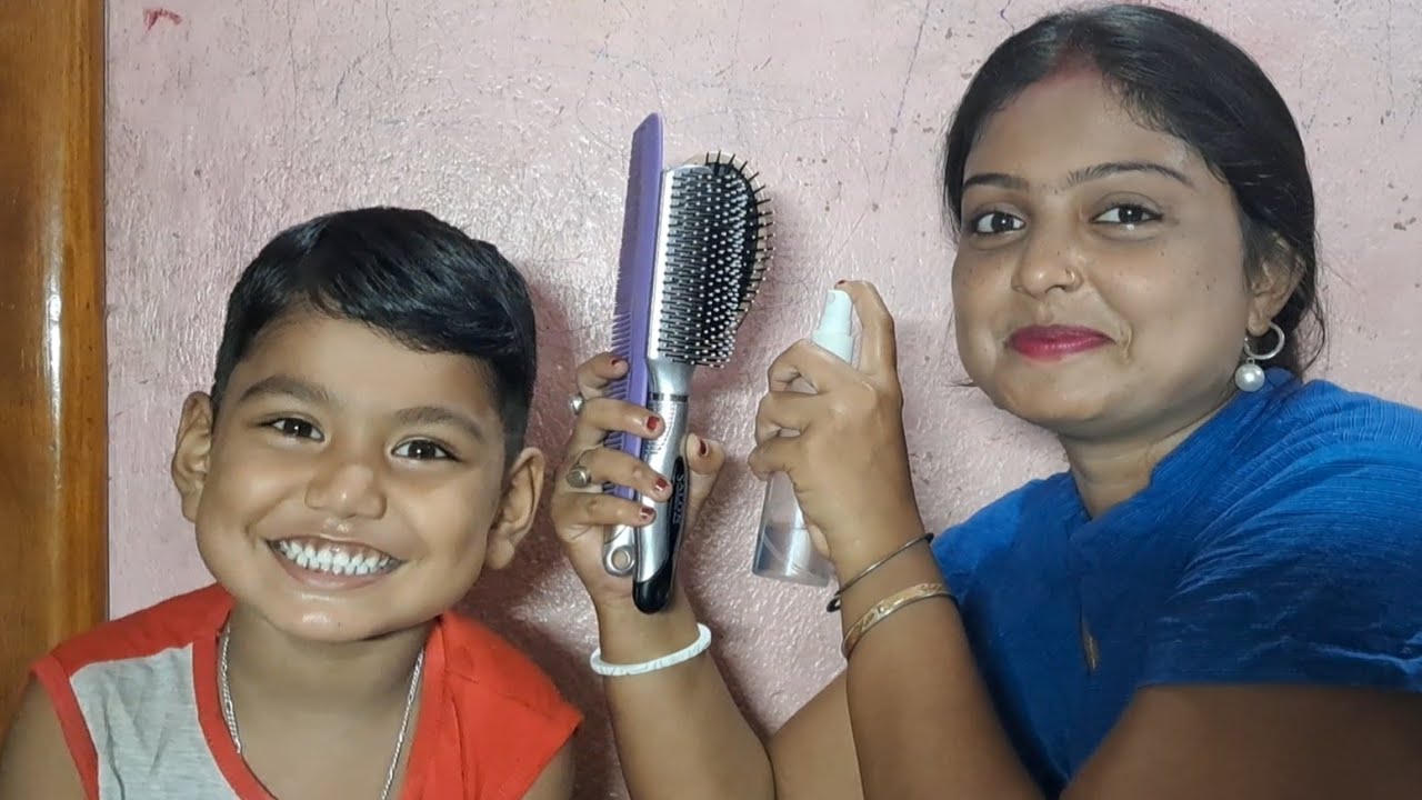 ASMR Doing my Son Head Massage 💆‍♂️