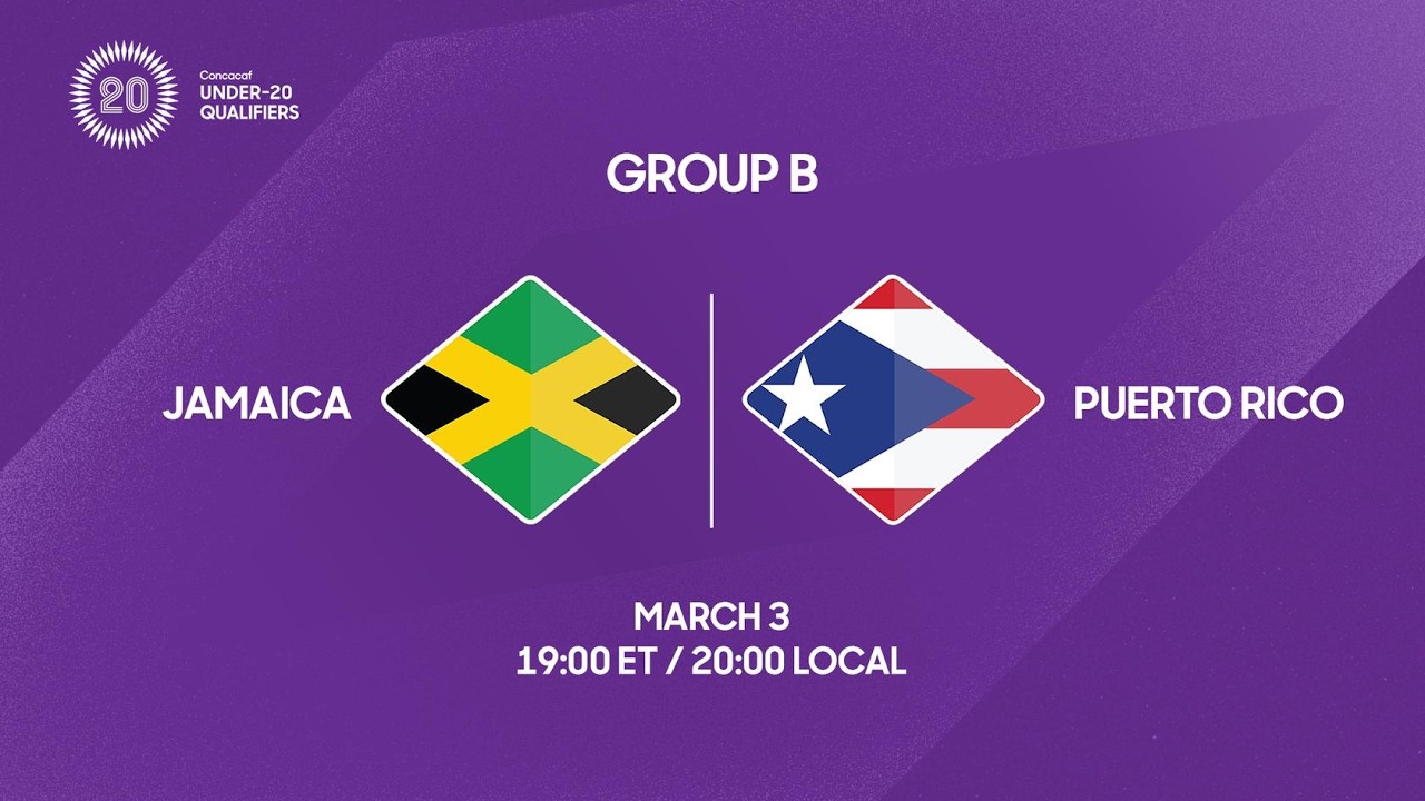 Jamaica vs Puerto Rico | 2026 Concacaf Under-20 Qualifiers