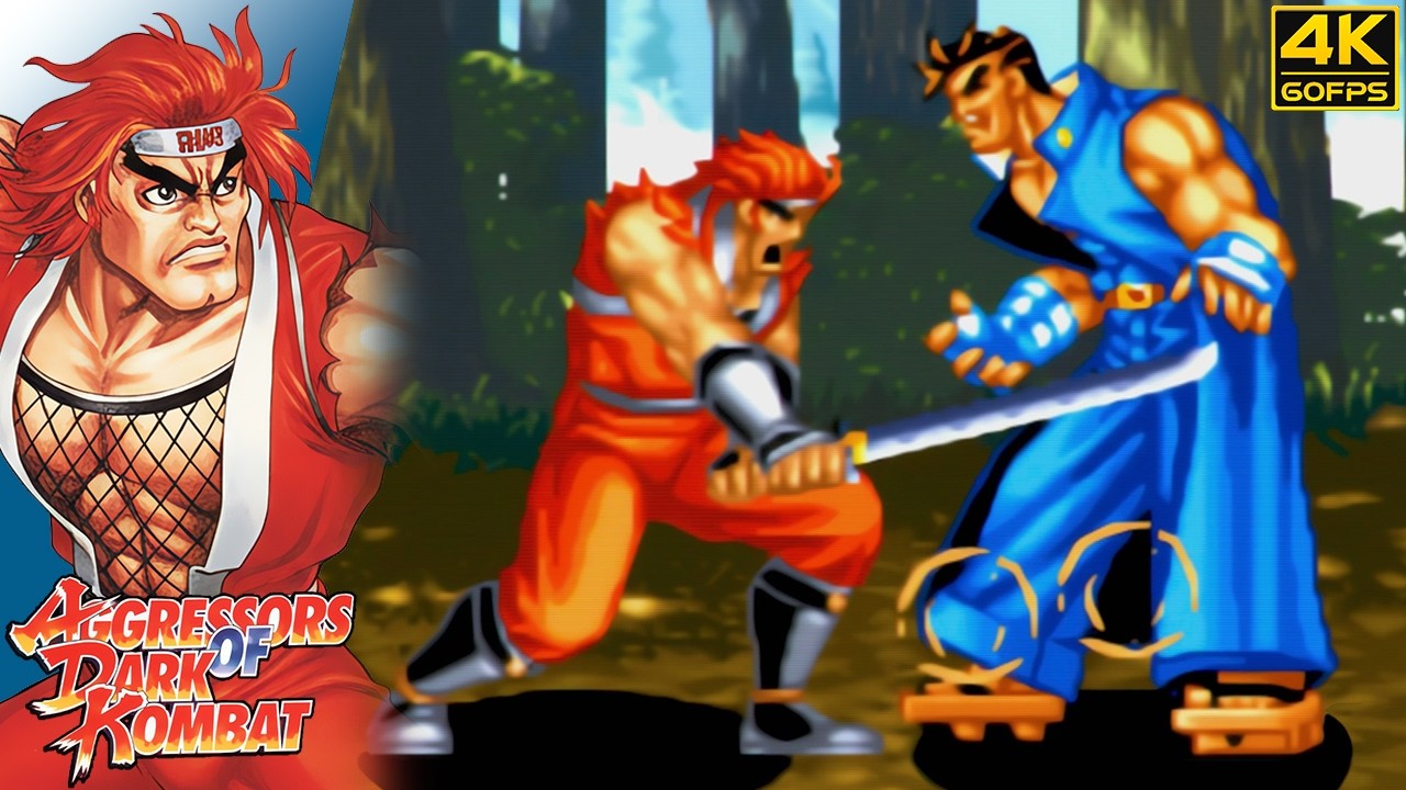 Aggressors of Dark Kombat - Kotaro Fuuma (Arcade / 1994) 4K 60FPS